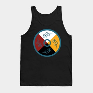 Medicine Wheel Floral WAWEZHI CANADA Tank Top